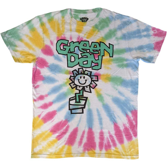 Green Day Unisex T-Shirt: Flower Pot (Wash Collection) T-Shirt