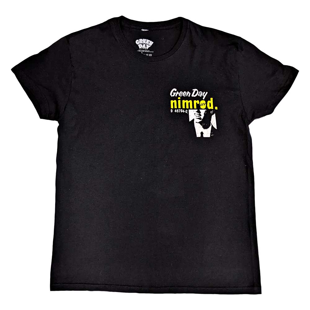 Green Day Unisex T-Shirt: Nimrod Breast Print (Back Print) T-Shirt