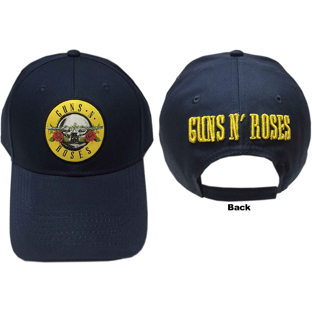 Guns N' Roses Unisex Baseball Cap: Circle Logo (Navy Blue) Baseballpet