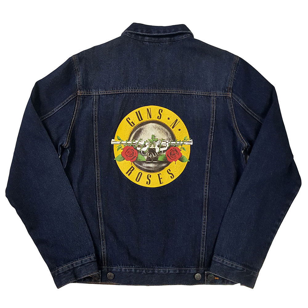 Guns N' Roses Unisex Denim Jacket: Classic Logo (Back Print) Spijkerjas