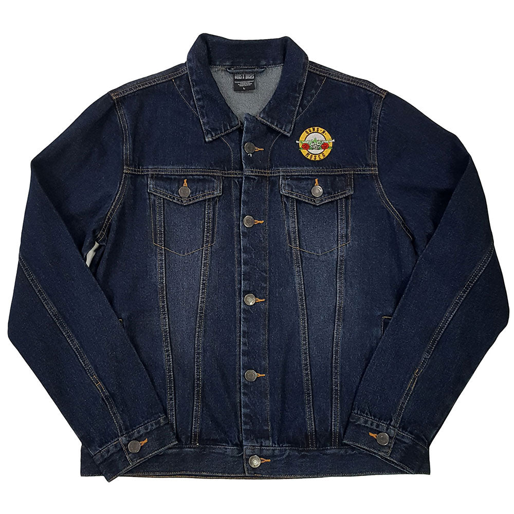 Guns N' Roses Unisex Denim Jacket: Classic Logo (Back Print) Spijkerjas