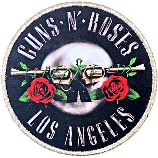 Guns N' Roses Standard Patch: Los Angeles Silver Standaard patch