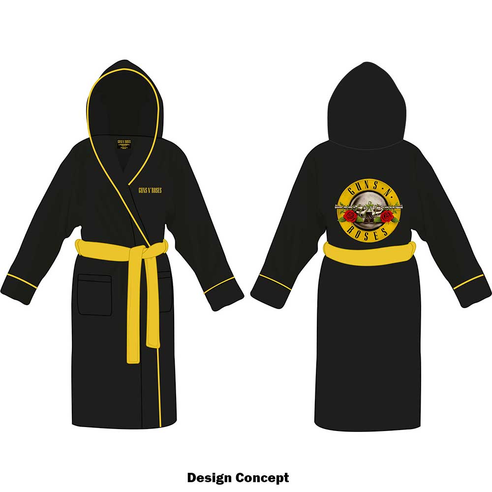 Guns N' Roses Unisex Bathrobe: Classic Logo (Small - Medium) Bathrobe