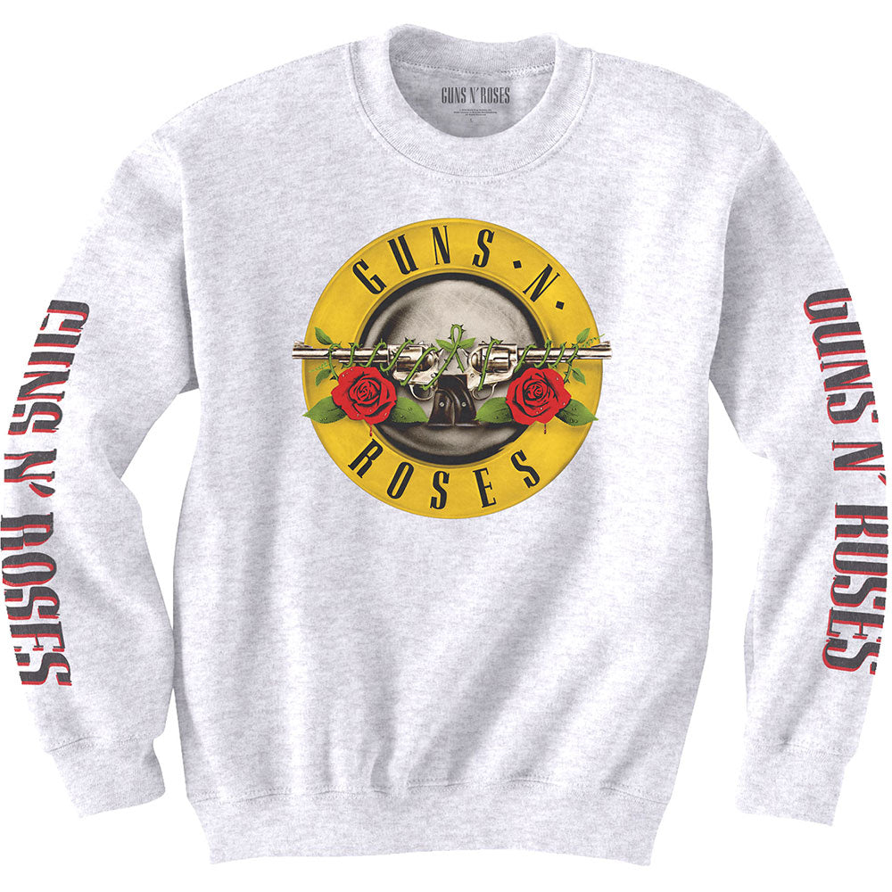 Guns N' Roses Unisex Sweatshirt: Classic Text & Logos (Sleeve Print) Sweatshirt