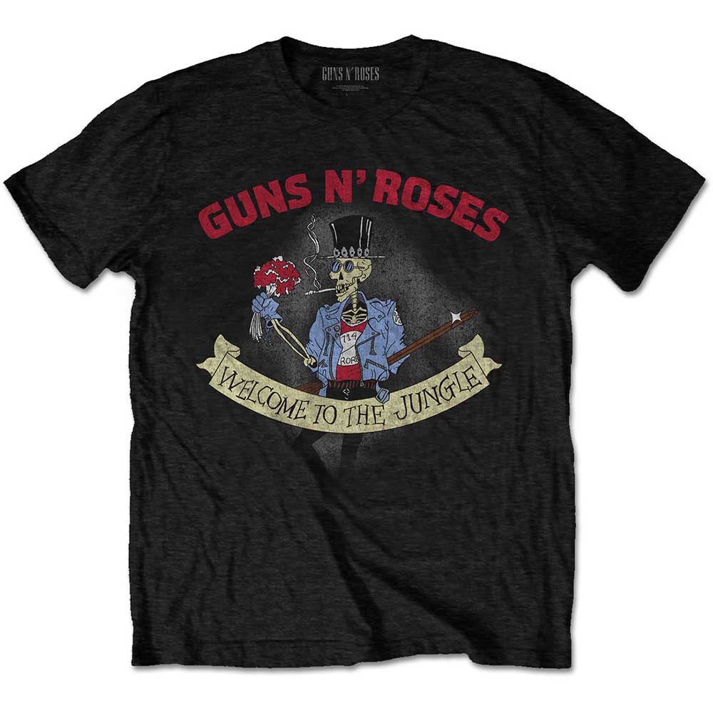 Guns N' Roses Unisex T-Shirt: Skeleton Vintage T-Shirt