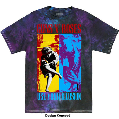 Guns N' Roses Unisex T-Shirt: Use Your Illusion (Wash Collection) T-Shirt