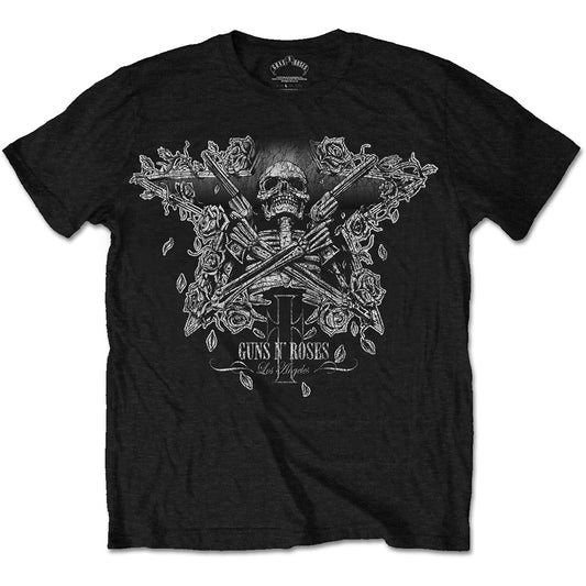 Guns N' Roses Unisex T-Shirt: Skeleton Guns T-Shirt