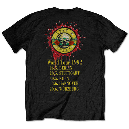 Guns N' Roses Unisex T-Shirt: Use Your Illusion World Tour (Back Print) T-Shirt