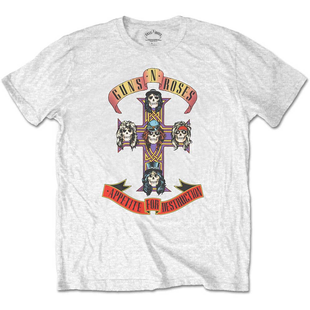 Guns N' Roses Unisex T-Shirt: Appetite for Destruction (Retail Pack) T-Shirt