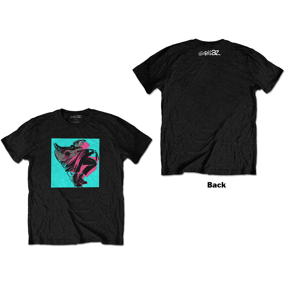 Gorillaz Unisex T-Shirt: Now Now Logo (Back Print) T-Shirt