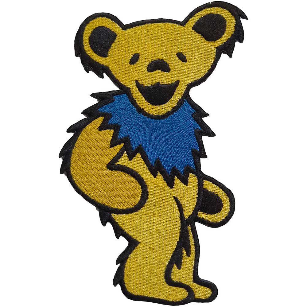 Grateful Dead Standard Patch: Yellow Dancing Bear Standaard patch