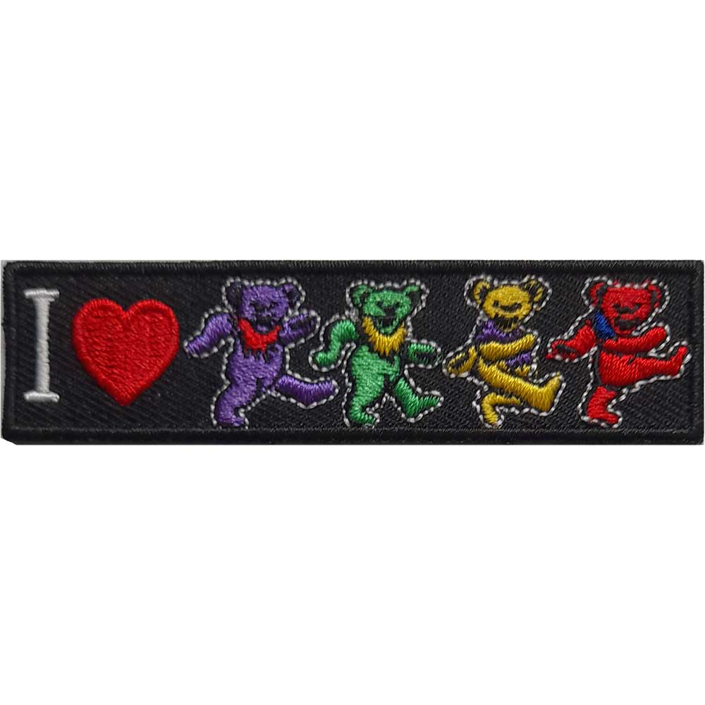 Grateful Dead Standard Patch: I Love Bears Standaard patch