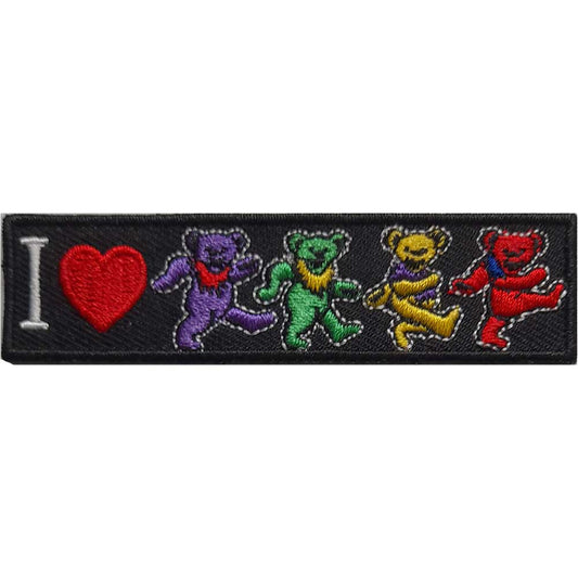 Grateful Dead Standard Patch: I Love Bears Standaard patch