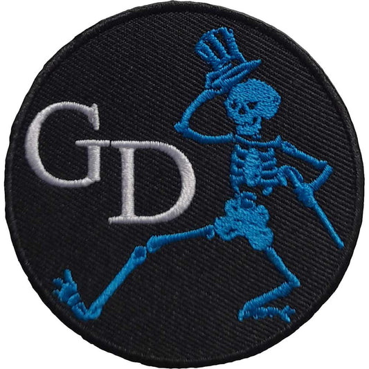 Grateful Dead Standard Patch: Skeleton Circle Standaard patch