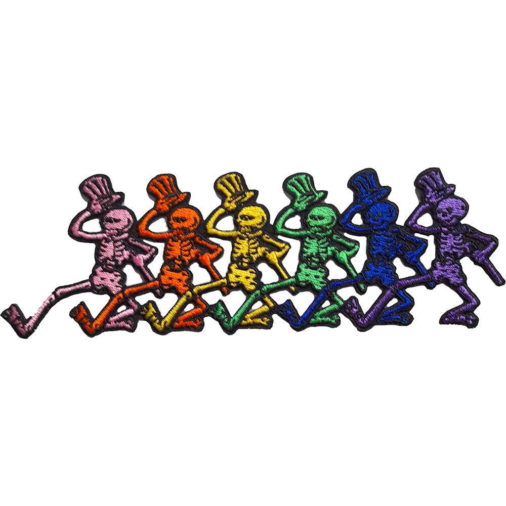 Grateful Dead Standard Patch: Dancing Skeletons Standaard patch