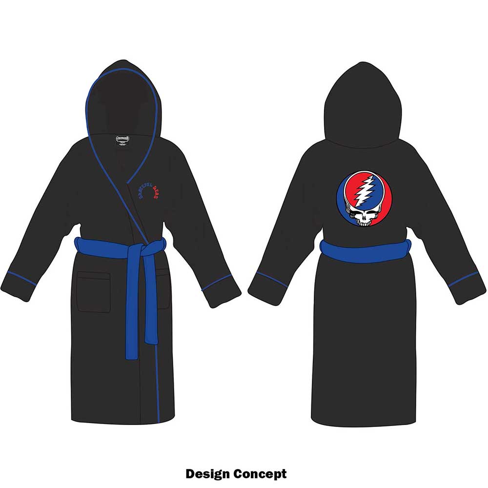 Grateful Dead Unisex Bathrobe: Steal Your Face (Small - Medium) Bathrobe