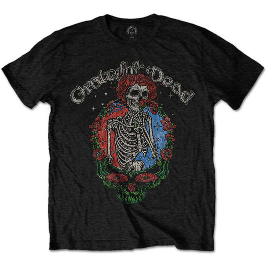 Grateful Dead Unisex T-Shirt: Floral Stealie T-Shirt