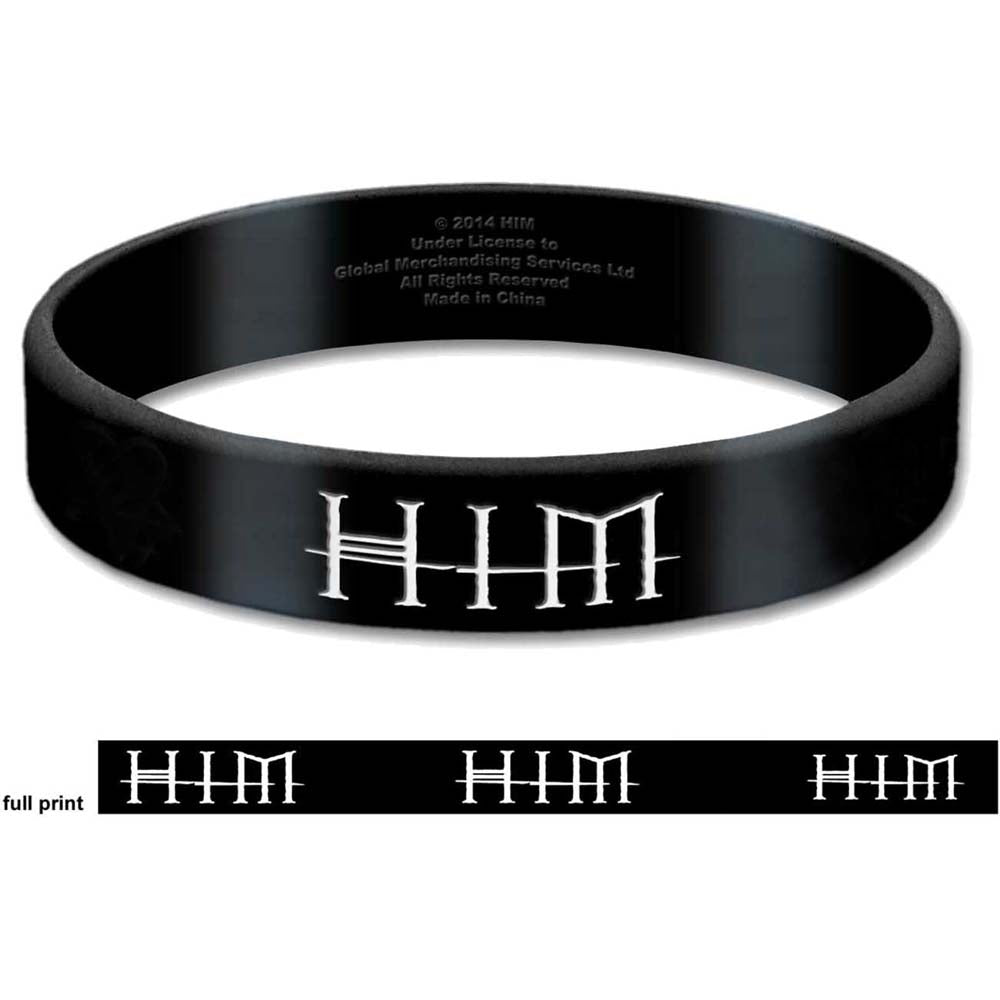 HIM Gummy Wristband: Logo Polsband