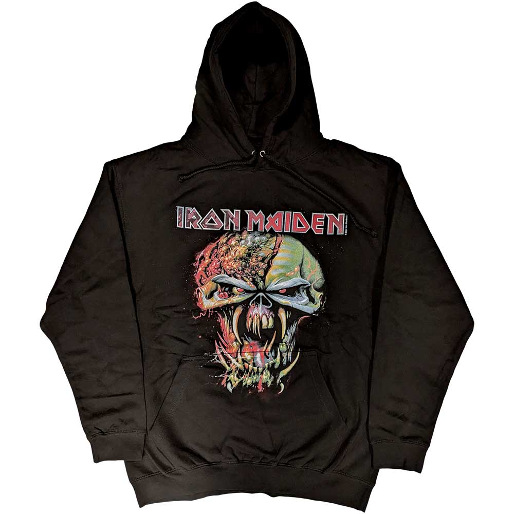 Iron Maiden Unisex Pullover Hoodie: Final Frontier Big Head Trui met capuchon