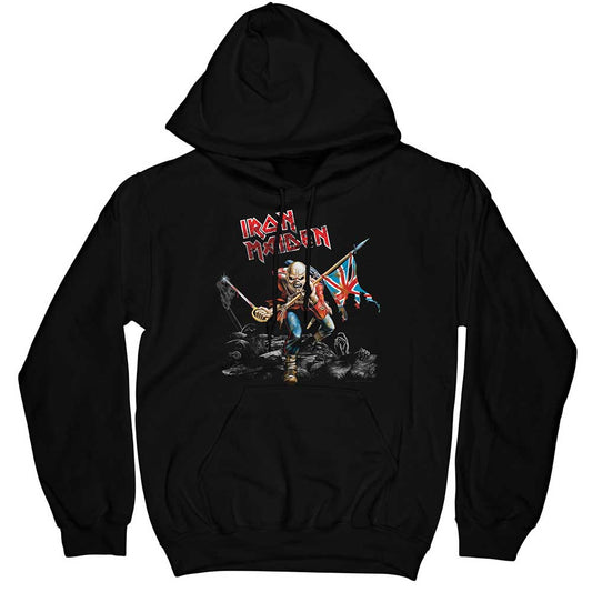 Iron Maiden Unisex Pullover Hoodie: The Trooper Trui met capuchon