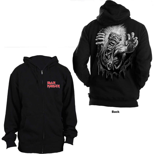 Een foto van een Zipped Hoodie van Iron Maiden.