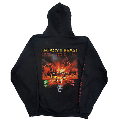 Iron Maiden Unisex Pullover Hoodie: Nights Of The Dead (Back & Sleeve Print) Trui met capuchon