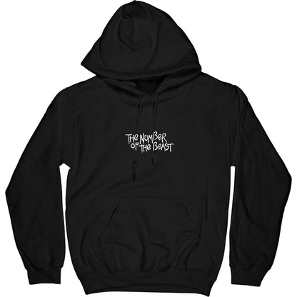 Iron Maiden Unisex Pullover Hoodie: Number Of The Beast One Colour (Back Print) Trui met capuchon