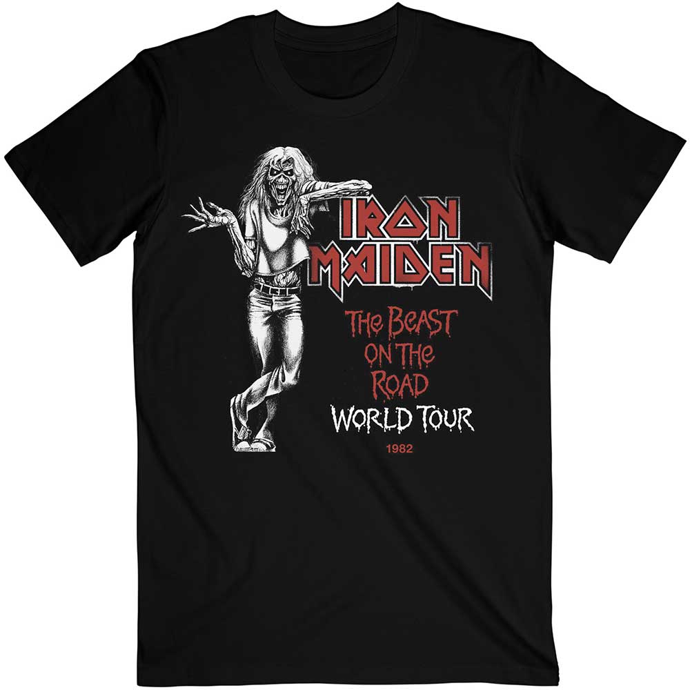 Iron Maiden Unisex T-Shirt: Beast Over Hammersmith World Tour '82 T-Shirt