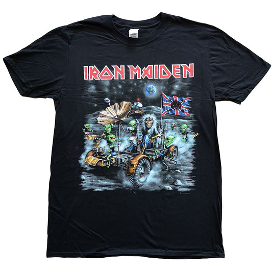 Iron Maiden Unisex T-Shirt: Knebworth Moon buggy T-Shirt