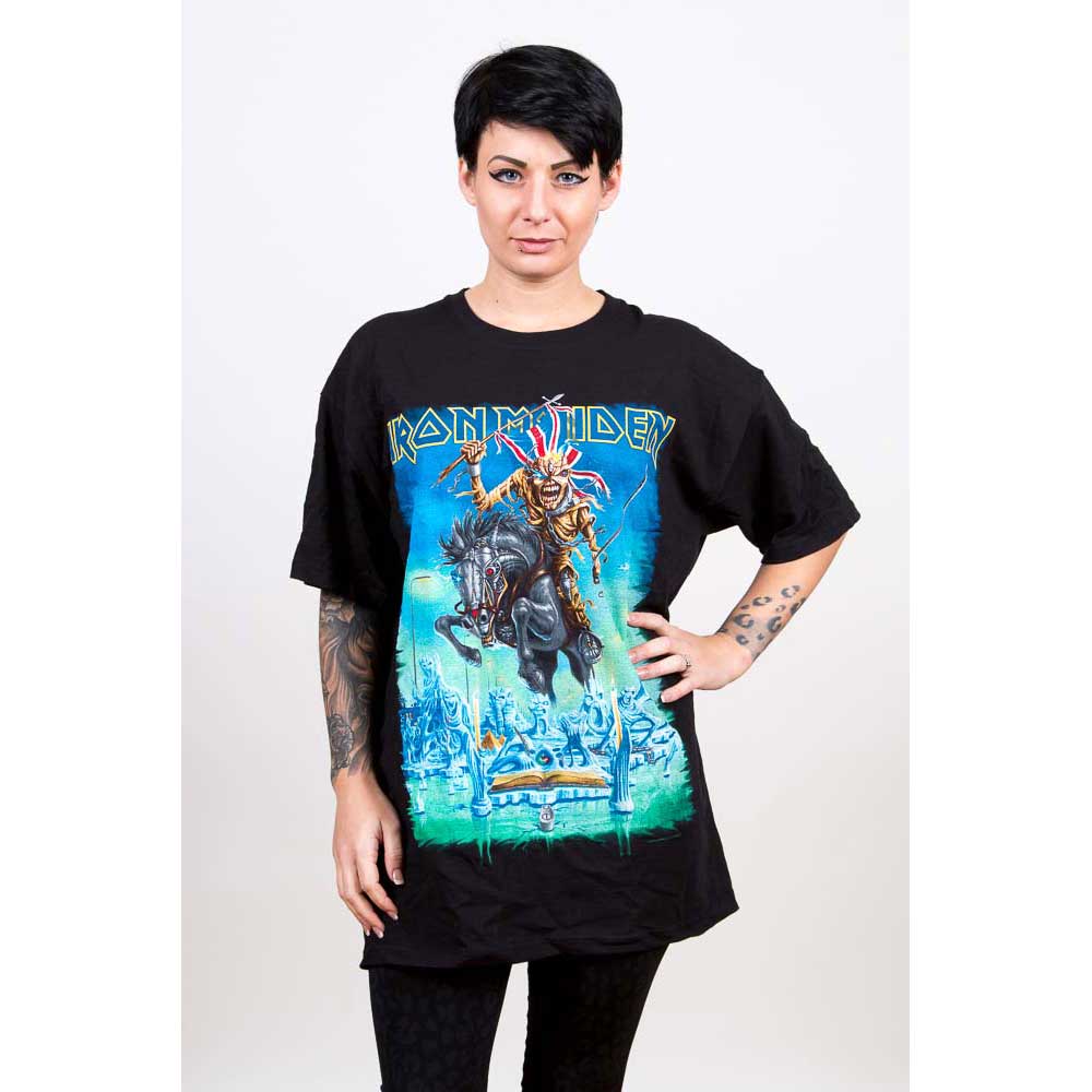 Iron Maiden Unisex T-Shirt: Tour Trooper (Back Print) T-Shirt