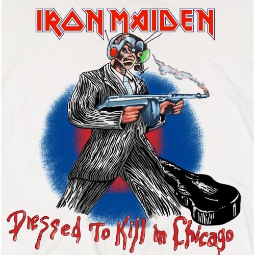 Iron Maiden Unisex T-Shirt: Chicago Mutants (Back Print) T-Shirt