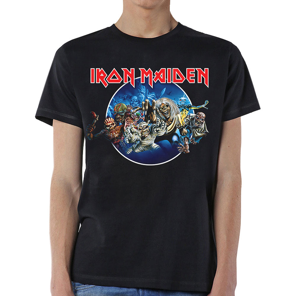 Iron Maiden Unisex T-Shirt: Wasted Years Circle T-Shirt