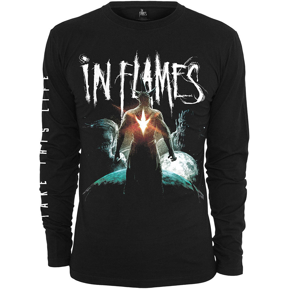 In Flames Unisex Long Sleeve T-Shirt: Take This Life (Sleeve Print) Long Sleeve T-Shirt