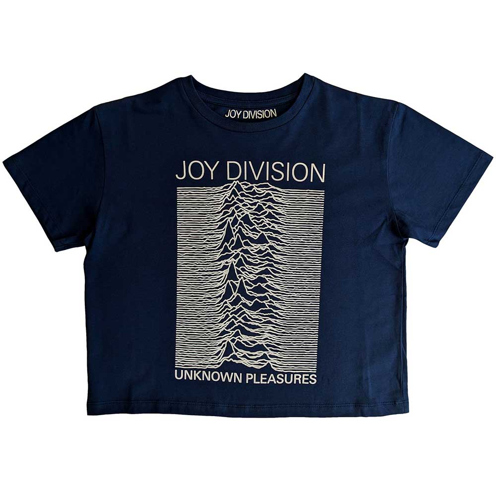 Joy Division Ladies Crop Top: Unknown Pleasures Crop Top