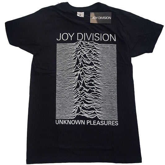 Joy Division Unisex T-Shirt: Unknown Pleasures White On Black T-Shirt