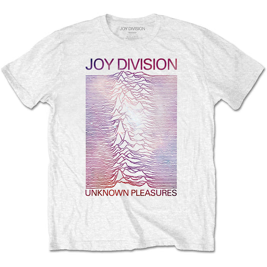 Joy Division Unisex T-Shirt: Space - Unknown Pleasures Gradient T-Shirt