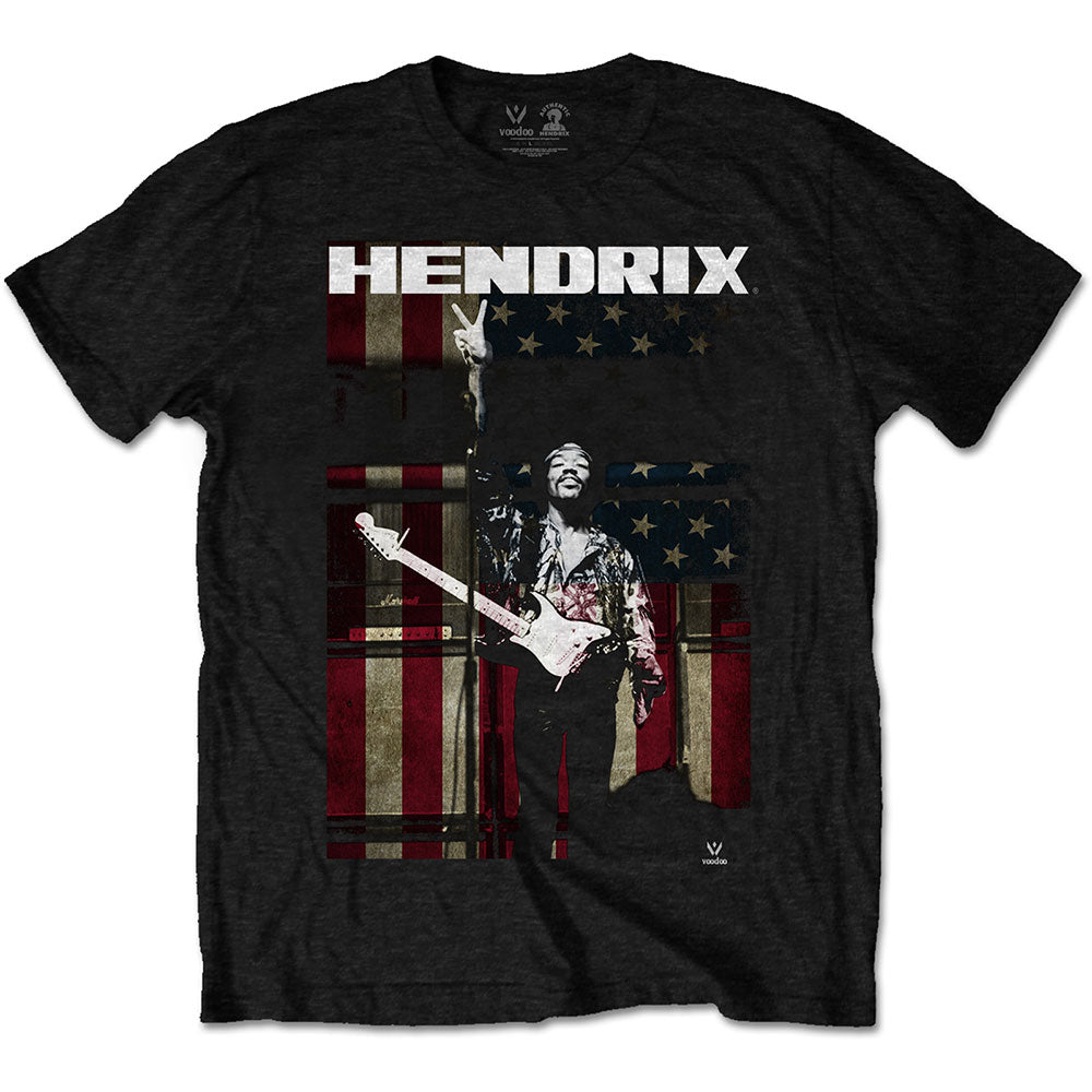 Jimi Hendrix Unisex T-Shirt: Peace Flag T-Shirt