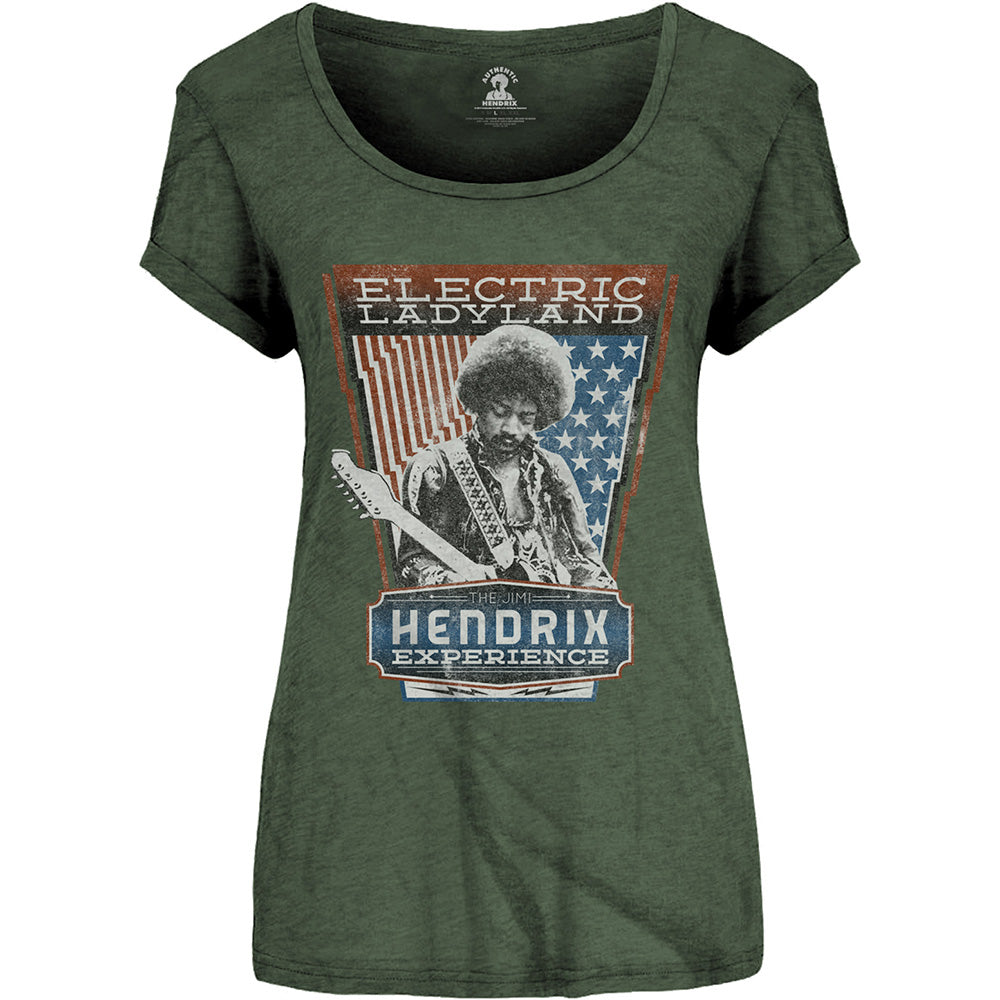 Jimi Hendrix Ladies T-Shirt: Electric Ladyland T-Shirt