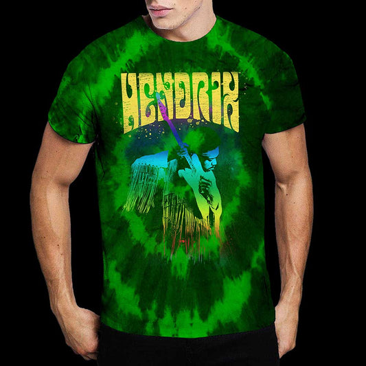 Jimi Hendrix Unisex T-Shirt: Hear The Vibe (Wash Collection) T-Shirt