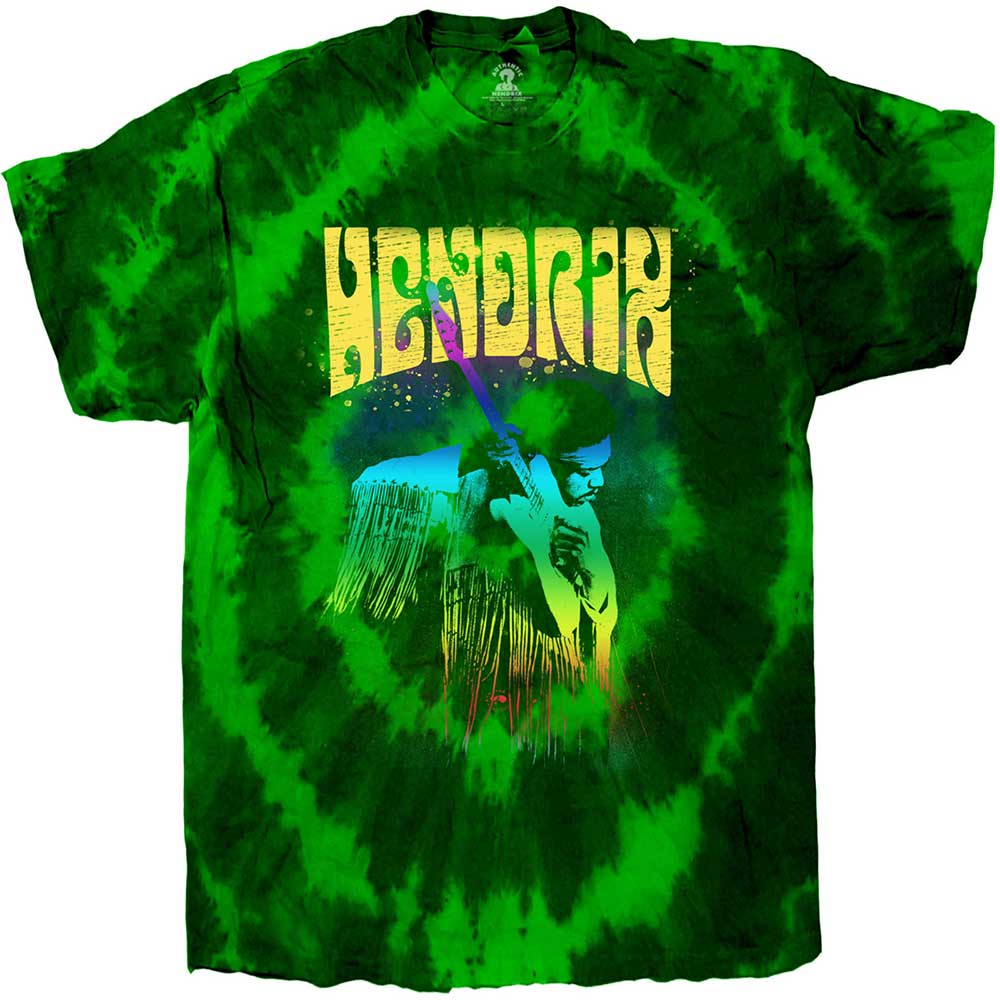 Jimi Hendrix Unisex T-Shirt: Hear The Vibe (Wash Collection) T-Shirt