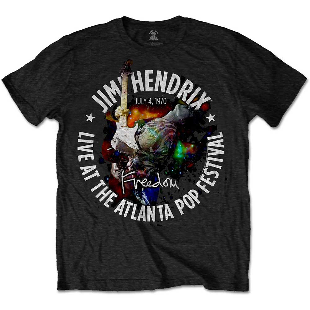 Jimi Hendrix Unisex T-Shirt: Atlanta Pop Festival 1970 T-Shirt