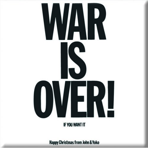 John Lennon Fridge Magnet: War is Over Koelkastmagneet