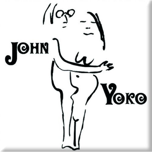 John Lennon Fridge Magnet: John & Yoko Koelkastmagneet