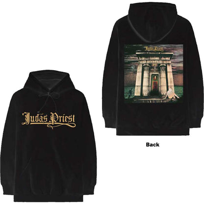 Judas Priest Unisex Pullover Hoodie: Sin After Sin Logo & Album Cover (Back Print) Trui met capuchon