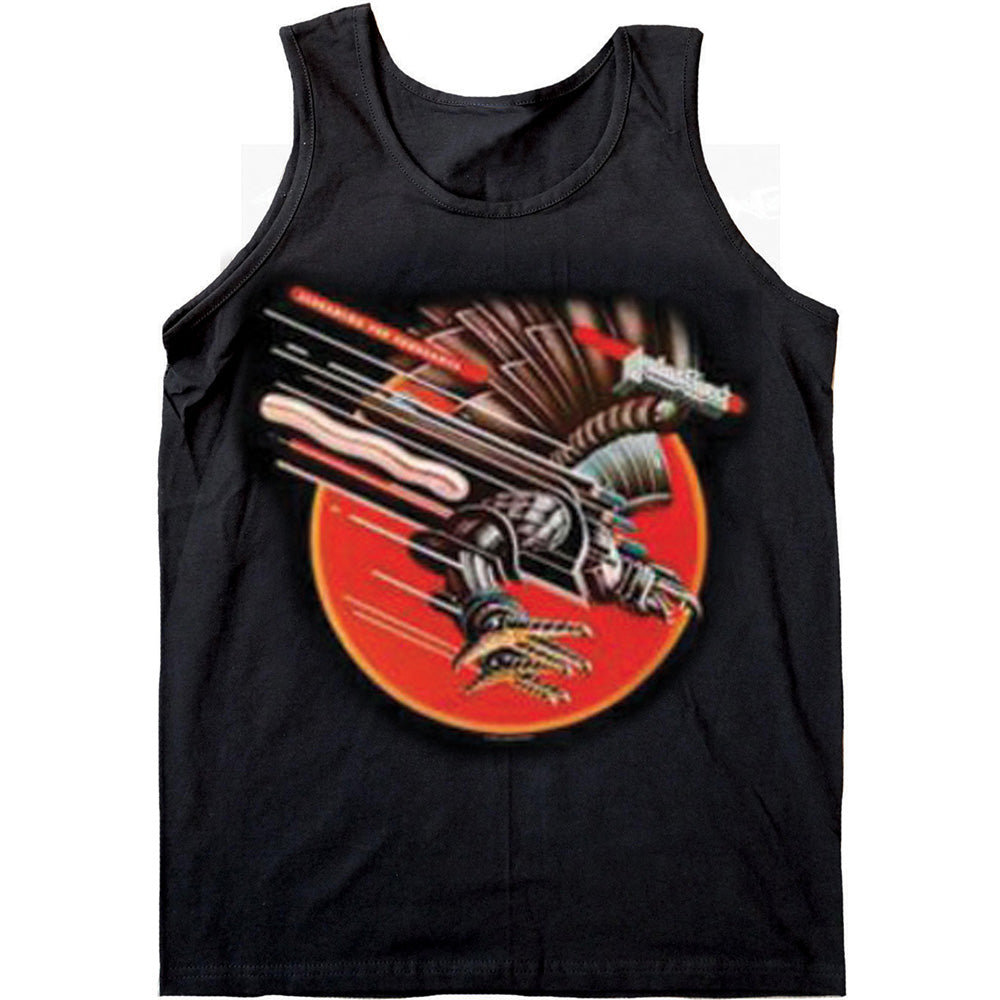 Judas Priest Ladies Vest T-Shirt: Vengeance (Embellished) Vest T-Shirt