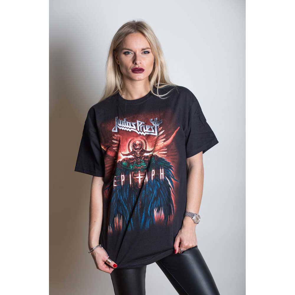 Judas Priest Unisex T-Shirt: Epitaph Jumbo T-Shirt