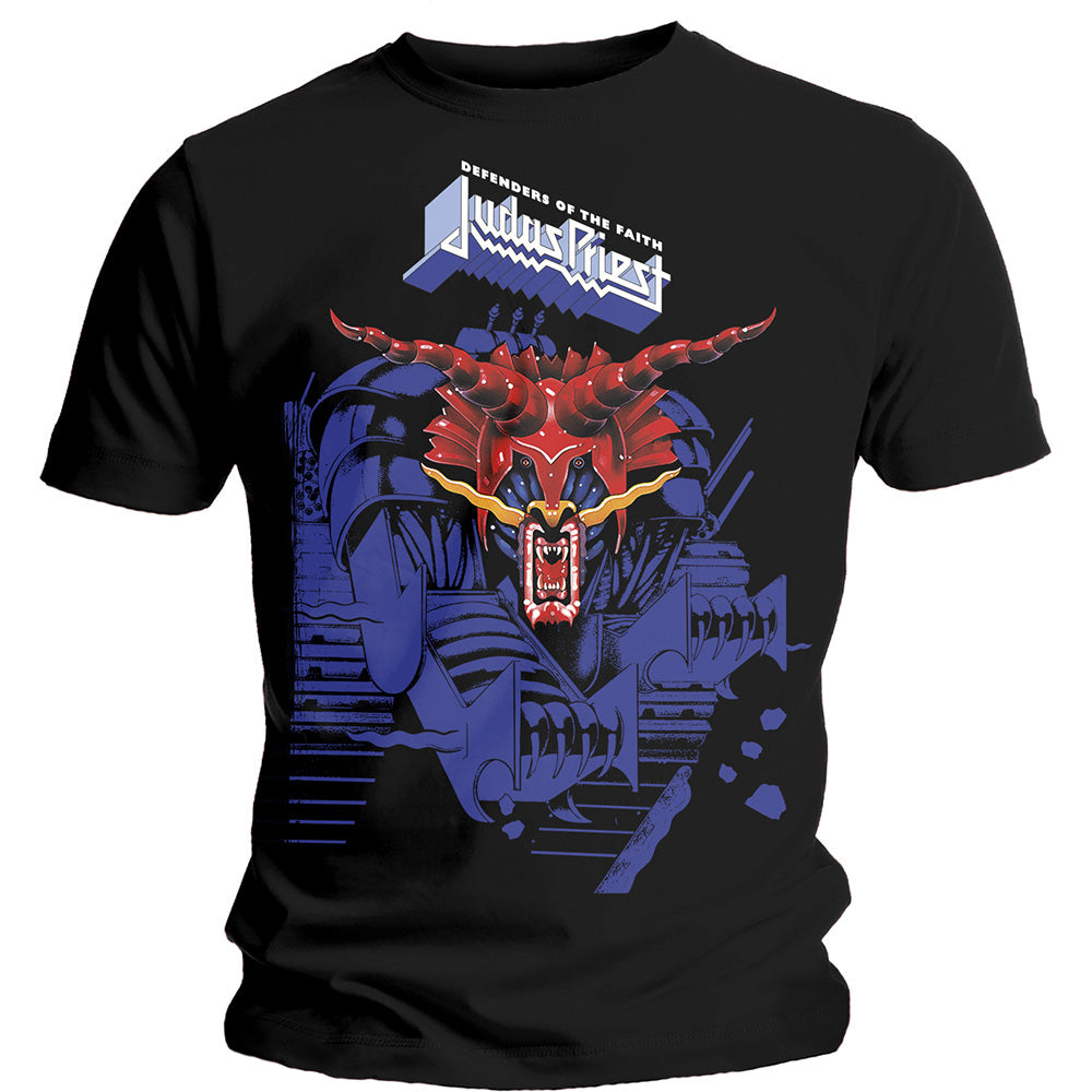 Judas Priest Unisex T-Shirt: Defenders Blue T-Shirt