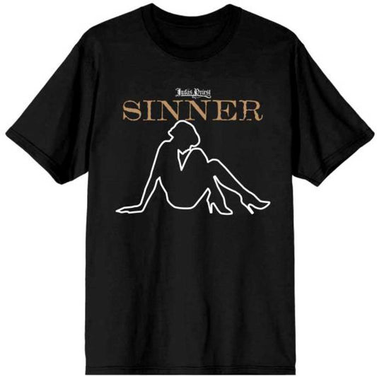 Judas Priest Unisex T-Shirt: Sin After Sin Sinner Slogan Lady T-Shirt
