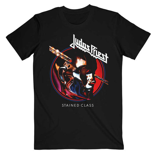 Judas Priest Unisex T-Shirt: Stained Class Album Circle T-Shirt