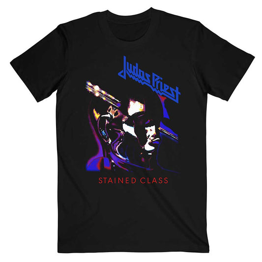 Judas Priest Unisex T-Shirt: Stained Class Purple Mixer T-Shirt